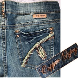 Cowgirl Tuff Copper Gypsy Bootcut Blue Jeans EUC